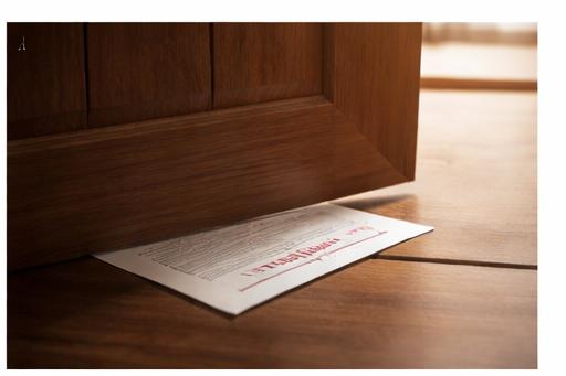 Lettre sous une porte