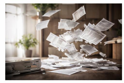 Papiers qui volent